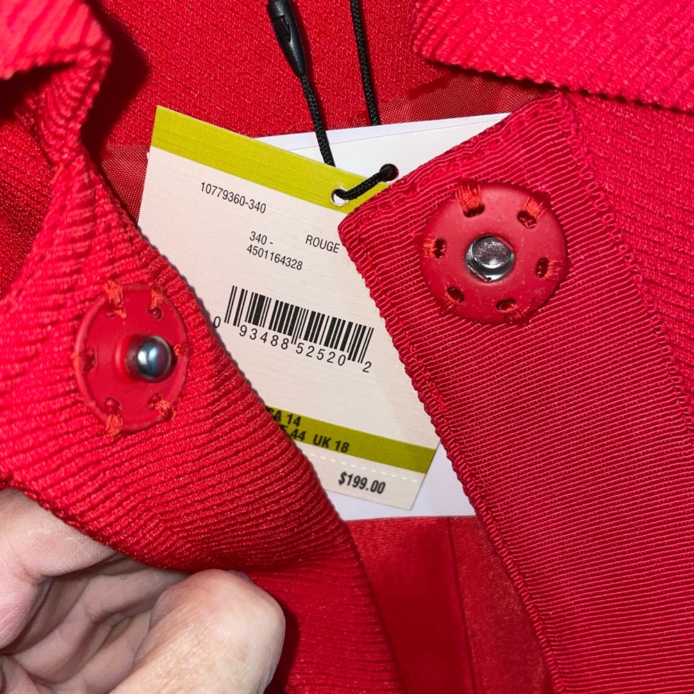 NEW! AK red car coat - Picture 5 of 8